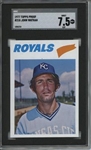 1977 Topps #218 John Wathan 9 card progressive proof.
